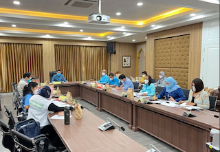 ร่วมประชุมคณะกรรมการดำเนินการในเชิงป้องกันหรือยับยั้งภัยพิบัติกรณีฉุกเฉิน COVID-19 ครั้งที่ 4/2565